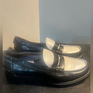 Sam & Libby Black and White Loafers